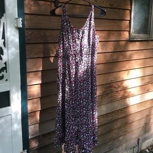 Floor-Length Floral Dress!